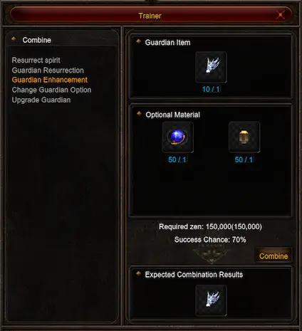 Guardian Enhancement Option - Trainer