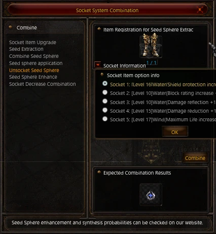 Seed Extraction item